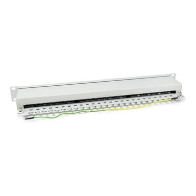 EQUIP Patchpanel 24x RJ45 Cat6  19″ 1HE grau