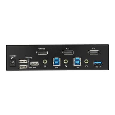 STARTECH.COM 2 Port DisplayPort KVM Switch mit USB 3.0 - 4K 60Hz - DisplayPort 1.2 KVM Monitore