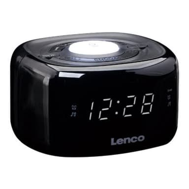 LENCO CR-12 UKW Radiowecker Schwarz