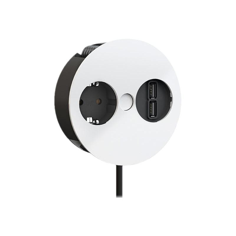 BACHMANN BACHM Bachmann 931.231 TWIST 931.231 1xCEE7/3 1xUSB Charger ws matt
