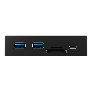 RAIDSONIC Icy Box IB-HUB1417-i3 Frontpanel mit USB 3.0 Type-C und A, Cardreader