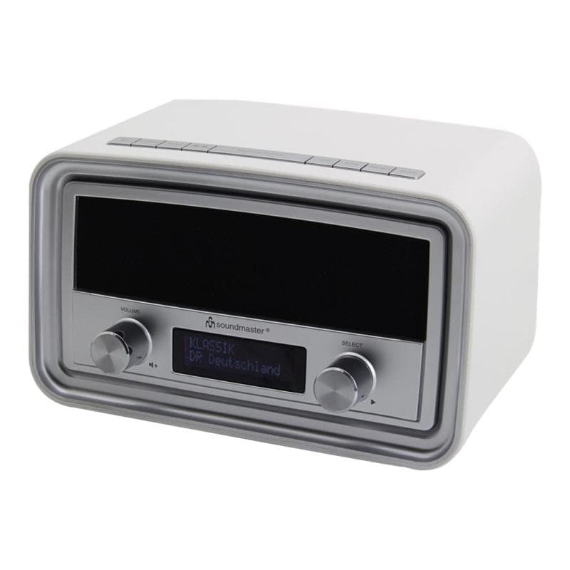 SOUNDMASTER UR190WE ws/si Nostalgie Uhrenradio,DAB+/UKW-RDS,USB-Ladebuchse