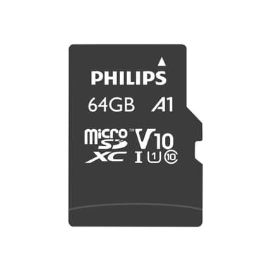 PHILIPS SD Micro SDHC Card  64GB Card Class 10 incl. Adapter