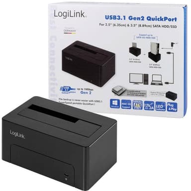 LOGILINK USB 3.1 Quickport für 2,5″ + 3,5″ SATA HDD/SSD