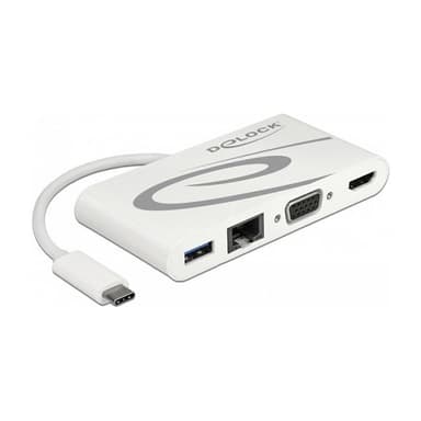 DELOCK Dockingstation USB3.1/C > LAN/HDMI 4K 30Hz/VGA/USB