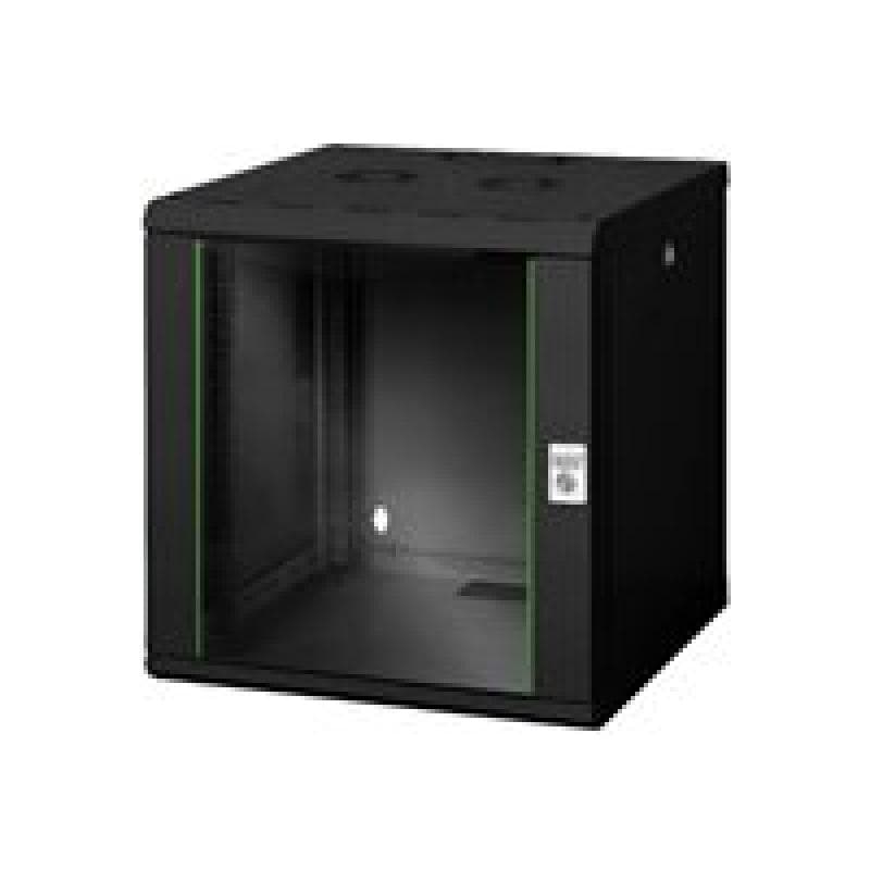 DIGITUS 12HE Wandgehäuse Unique 643x600x600mm Farbe Schwarz RAL 9005