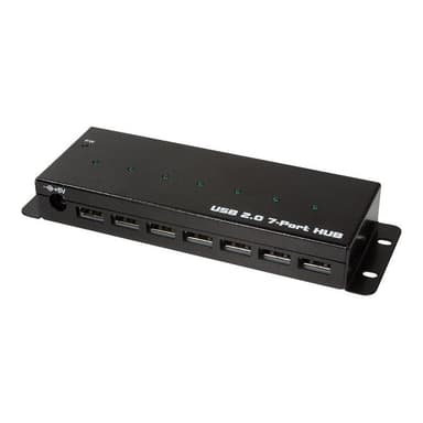 LOGILINK USB 2.0 HUB 7-port, Metall Industrieausführung