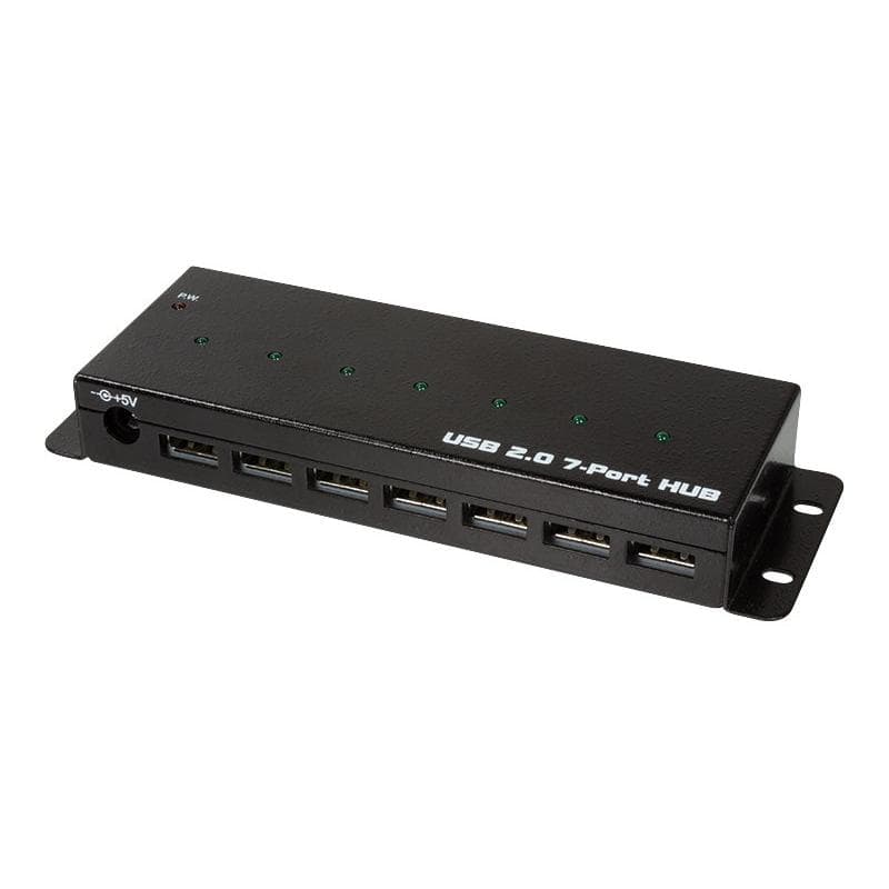 LOGILINK USB 2.0 HUB 7-port, Metall Industrieausführung
