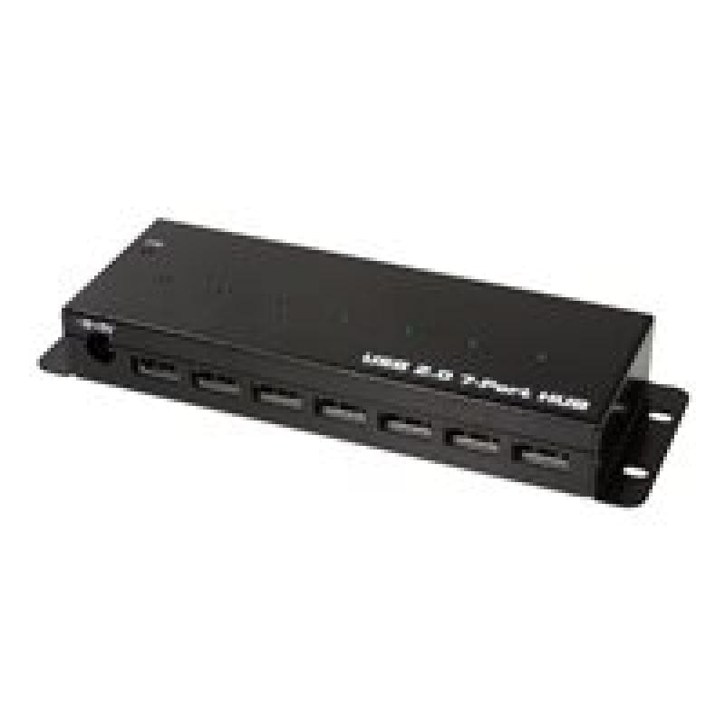 LOGILINK USB 2.0 HUB 7-port, Metall Industrieausführung
