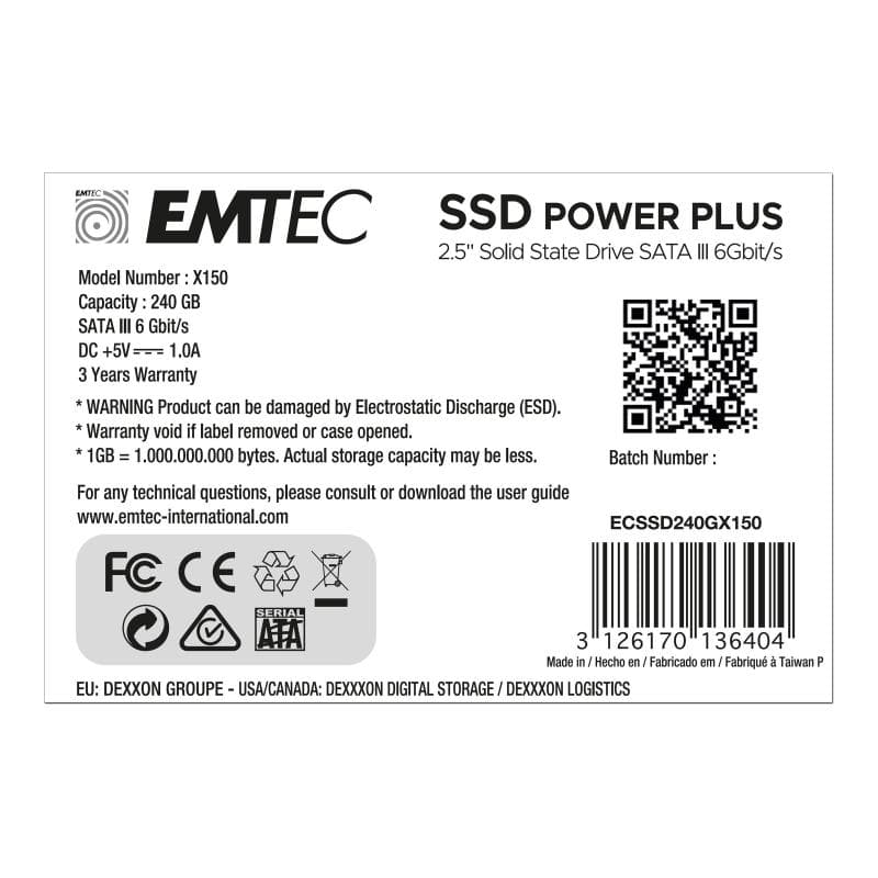 EMTEC 3D NAND Phison 240GB