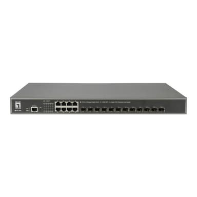 LEVEL ONE Switch  8x GE GTL-2091 12xGSFP 19″