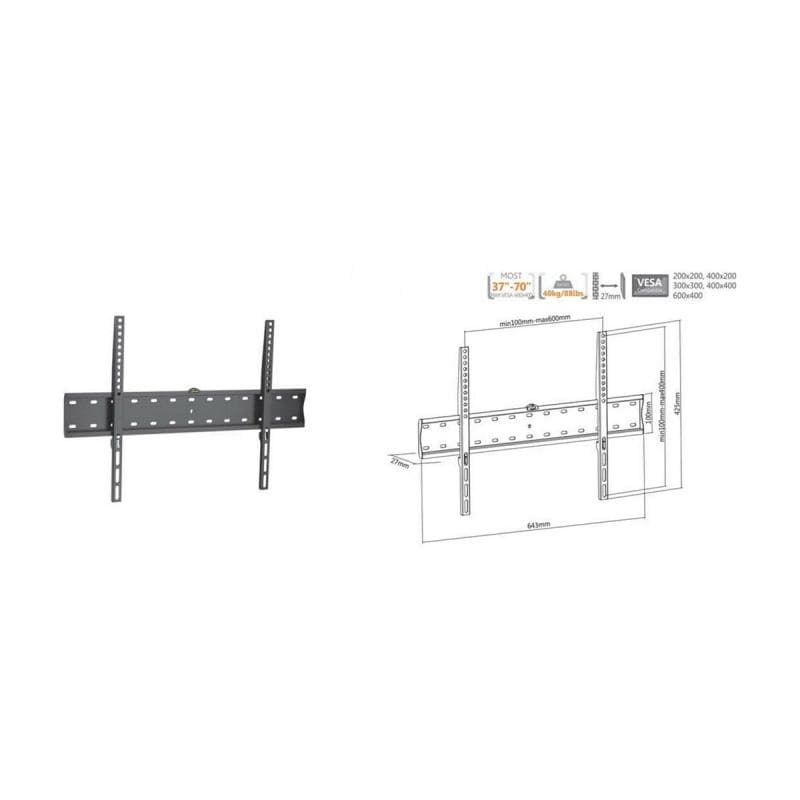 EQUIP Wandhalterung 32″-55″ Flat Screen schwarz