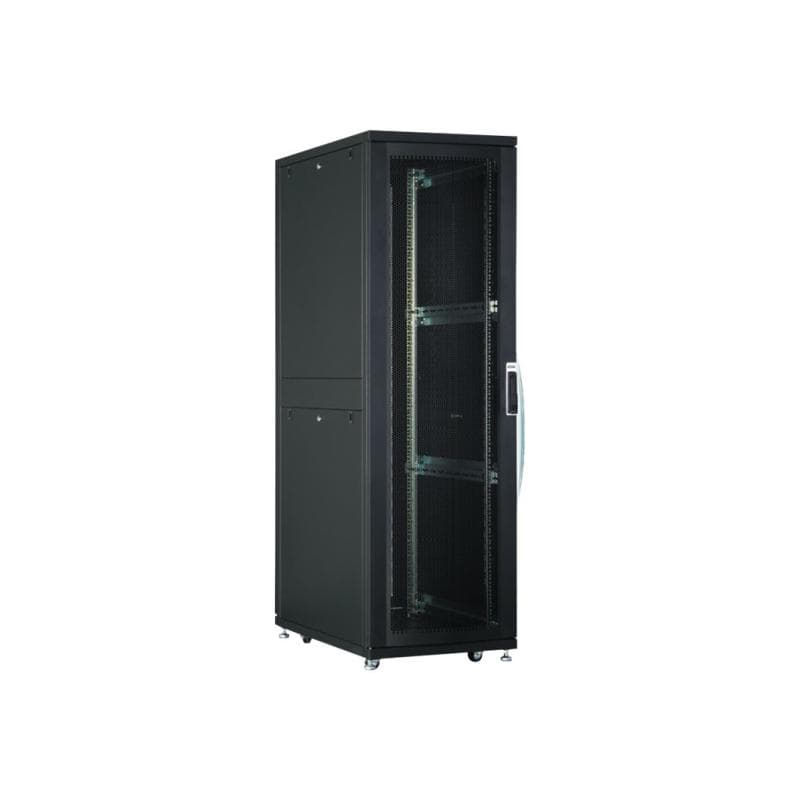 DIGITUS 32U Unique Netzwerkschrank 600x600mm Glastür Schwarz