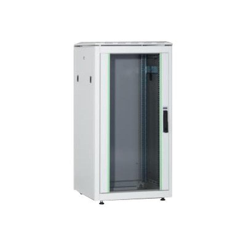 DIGITUS 26HE Unique Netzwerkschrank 600x1000 mm Glastür Grau