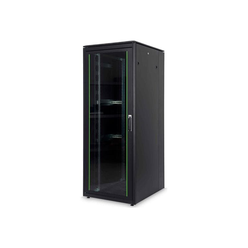 DIGITUS 42HE Unique Netzwerkschrank 800x1000mm Glastür Schwarz
