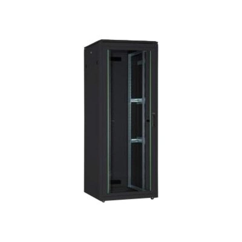 DIGITUS 42HE Unique Netzwerkschrank 800x1000mm Glastür Schwarz