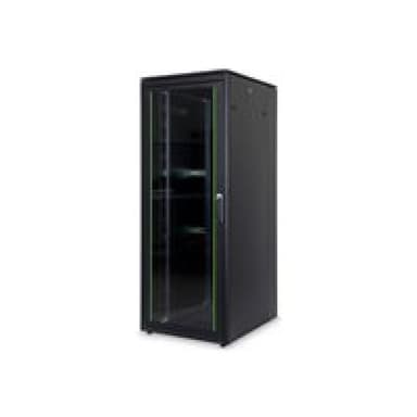 DIGITUS 42HE Unique Netzwerkschrank 800x1000mm Glastür Schwarz
