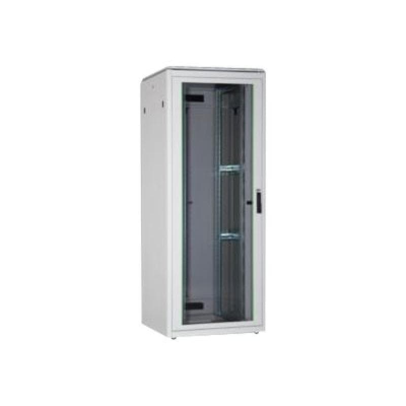 DIGITUS 42HE Unique Netzwerkschrank 800x800mm Glastür Grau