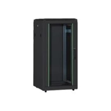 DIGITUS 42HE Unique Netzwerkschrank 600x1000mm Glastür Schwarz