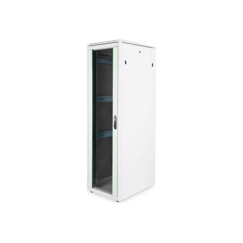 DIGITUS 42HE Unique Netzwerkschrank 600x800mm Glastür Grau