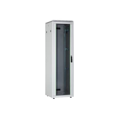 DIGITUS 42HE Unique Netzwerkschrank 600x800mm Glastür Grau