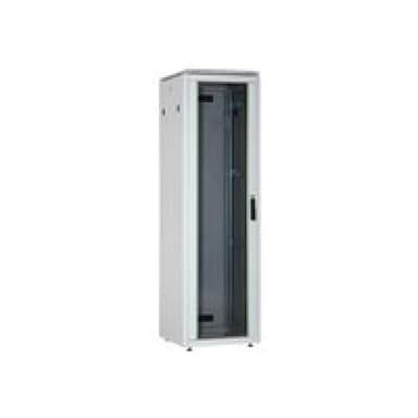 DIGITUS 22HE Unique Netzwerkschrank 600x600 mm Glastür Grau