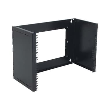 DIGITUS 8HE Wandmontage Patch-Halter 360,8x528x225mm, Schwarz