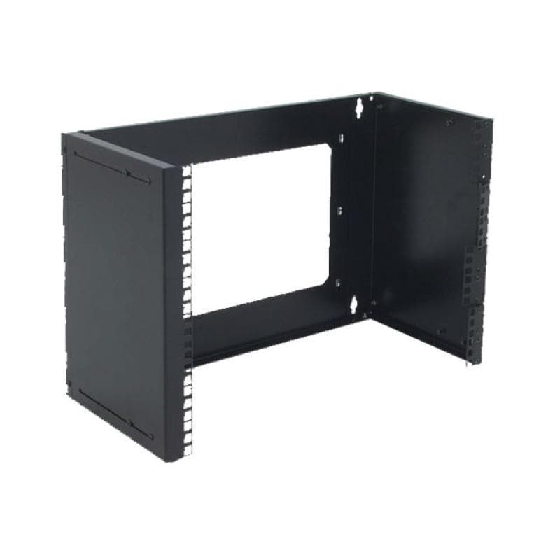 DIGITUS 8HE Wandmontage Patch-Halter 360,8x528x225mm, Schwarz
