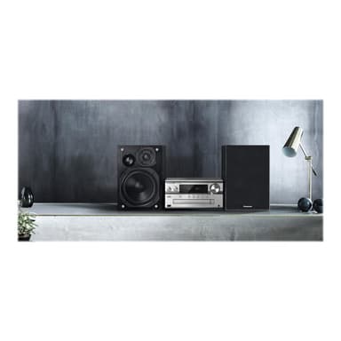 PANASONIC SC-PMX94EG-S CD-Mikrosystem mit DAB+ und optischem Eingang silber