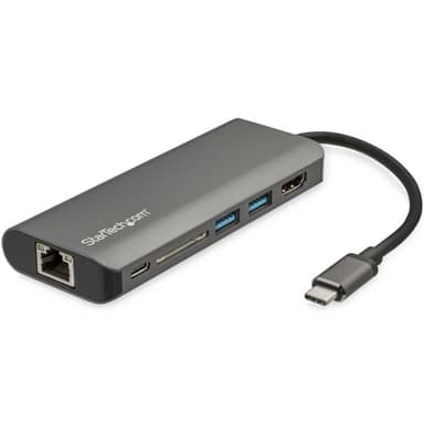 STARTECH.COM USB C Multiport Adapter mit HDMI - 4K - SD Leser - 2x USB-A 1x USB-C - PD 3.0
