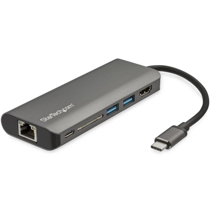 STARTECH.COM USB C Multiport Adapter mit HDMI - 4K - SD Leser - 2x USB-A 1x USB-C - PD 3.0