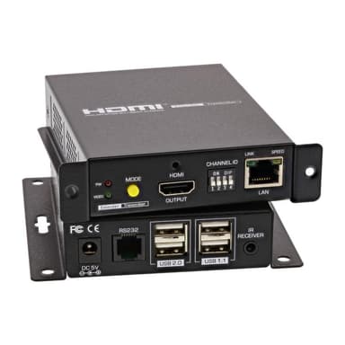 INLINE HDMI USB KVM over IP Extender - KVM-/Audio-/USB-Extender - bis zu 100 m (64601)