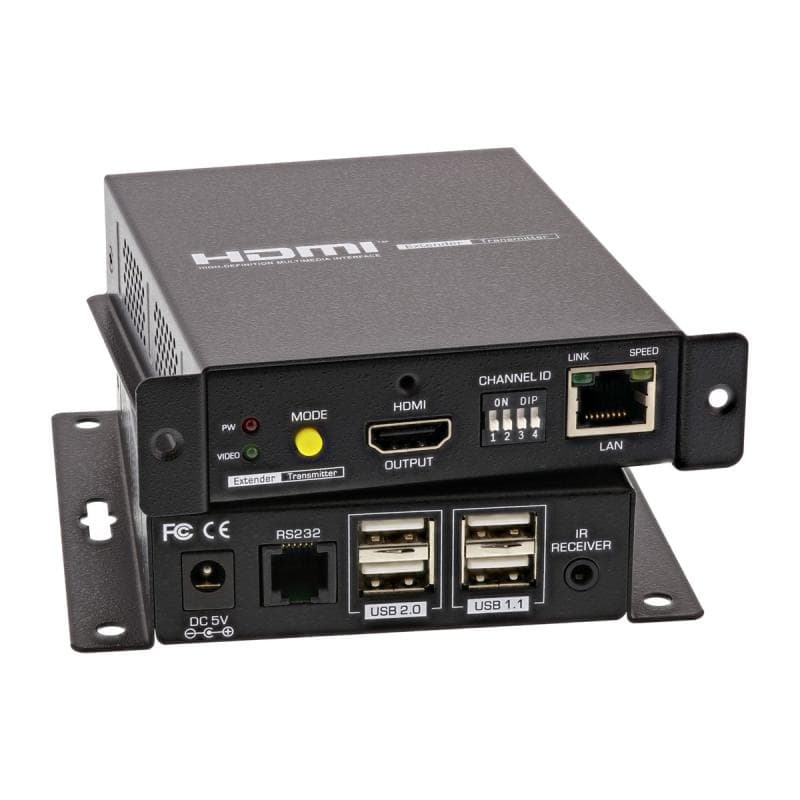INLINE HDMI USB KVM over IP Extender - KVM-/Audio-/USB-Extender - bis zu 100 m (64601)