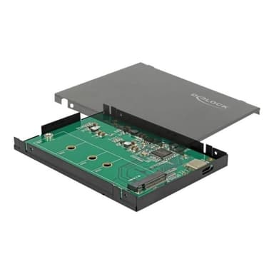 DELOCK Externes 2.5 Gehäuse für M.2 NVMe PCIe SSD