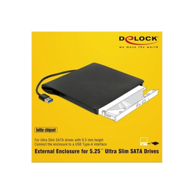 DELOCK Externes Gehäuse für 5.25? Ultra Slim SATA