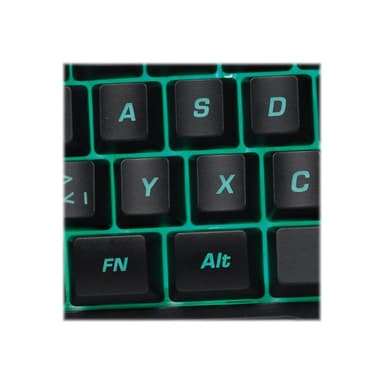 LOGILINK Einhand-Gaming Tastatur, beleuchtet, schwarz