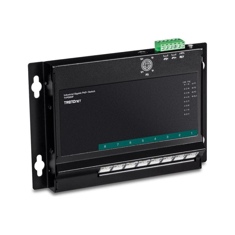 TRENDNET Industrie Switch 8 Port Gbit Unman. PoE+ FA Metall