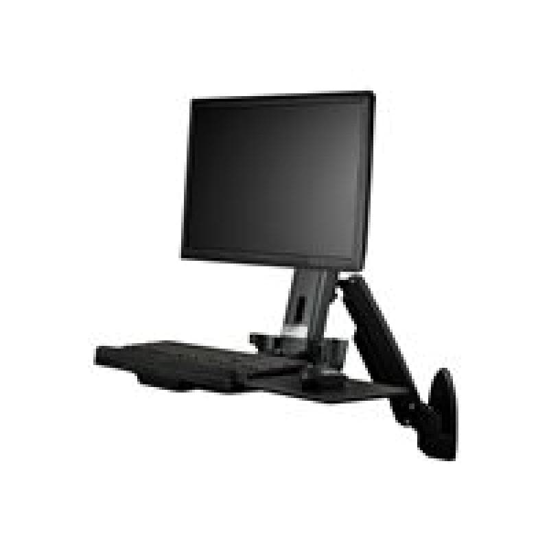 STARTECH.COM Wandmontage Sitz-/ Steh Workstation - 1 Monitor bis zu 60,96cm 24Zoll - VESA - Höhenver