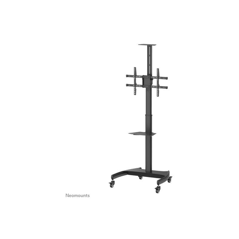 NEOMOUNTS mobiler Bodenständer für Flachbild-Fernseher bis 70″ (178 cm), 90° drehen - Schwarz