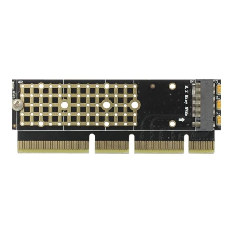 DELOCK PCI Express x16 (x4 / x8) Card to 1 x NVMe M.2 Key M for Server - Speicher-Controller