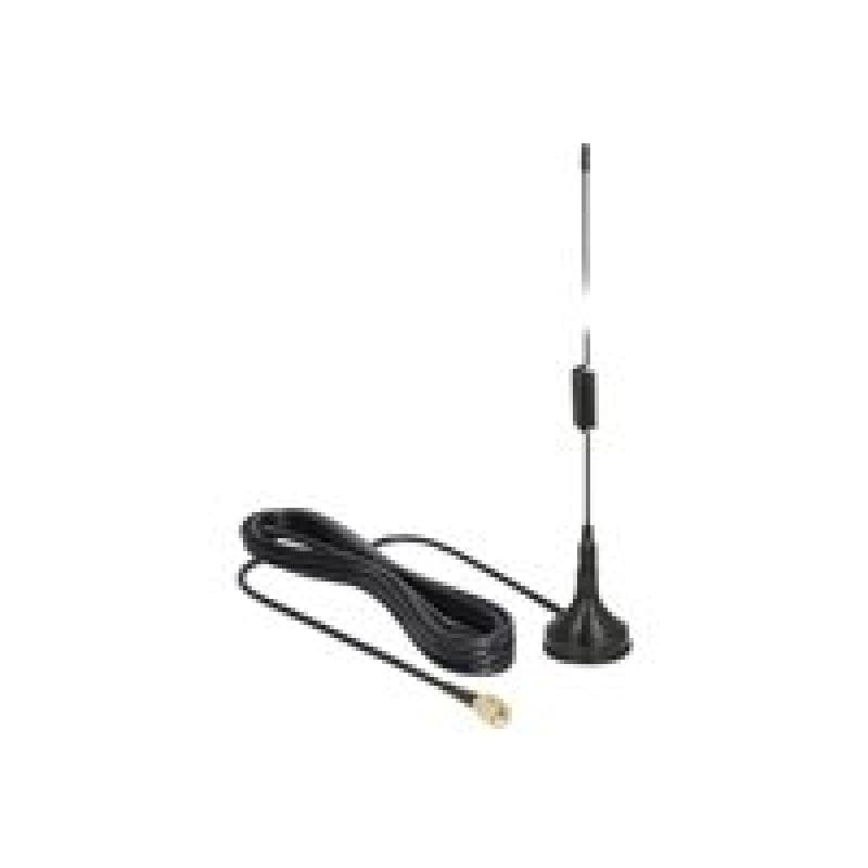 DELOCK - Antenne - 22cm - 2 dBi - ungerichtet - außen, innen - Schwarz (89613)