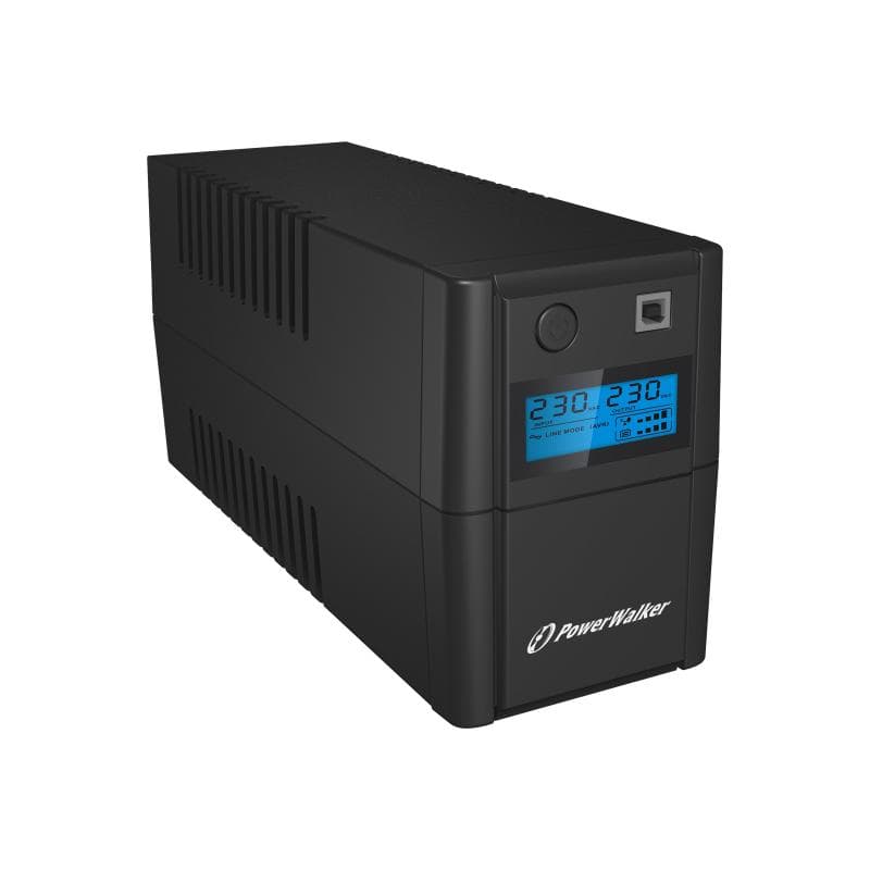 BLUEWALKER VI 850 SHL FR Line-Interaktiv 850VA 2AC-Ausgänge Kompakt Schwarz Unterbrechungsfreie Stro