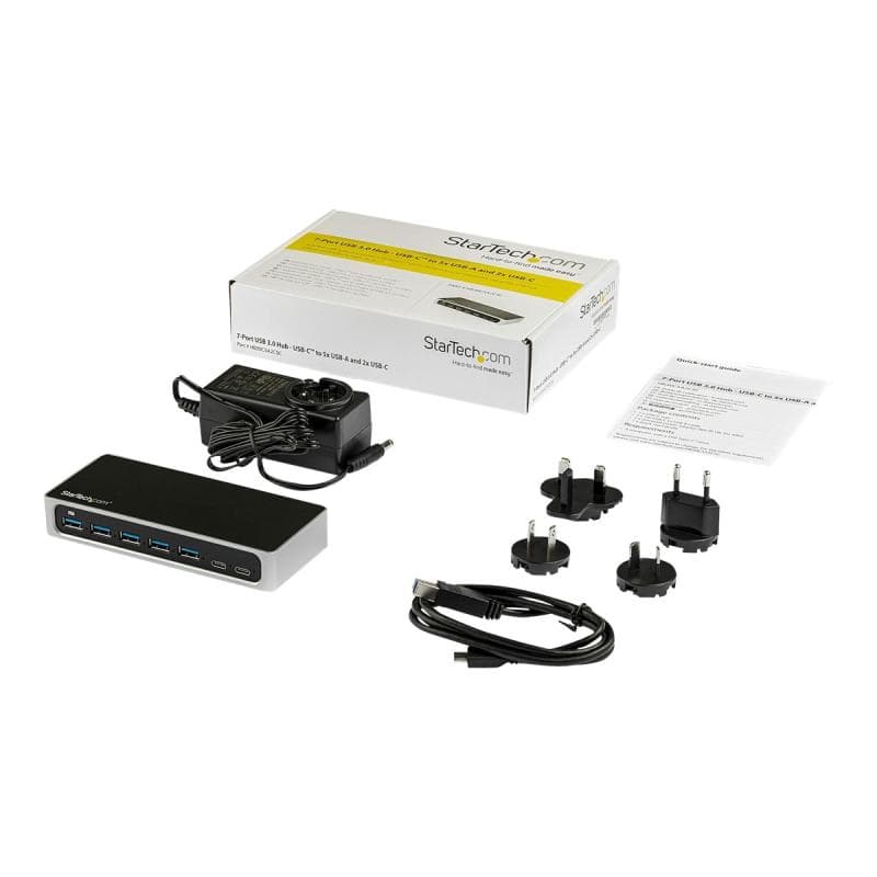 STARTECH.COM 7 Port USB-C Hub - USB C auf 5x USB-A und 2x USB Type-C (HB30C5A2CSC)