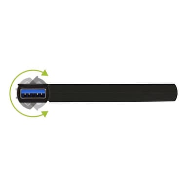 INLINE USB 3.0 Rotatable Hub - Hub - 4 x SuperSpeed USB 3.0 - Desktop