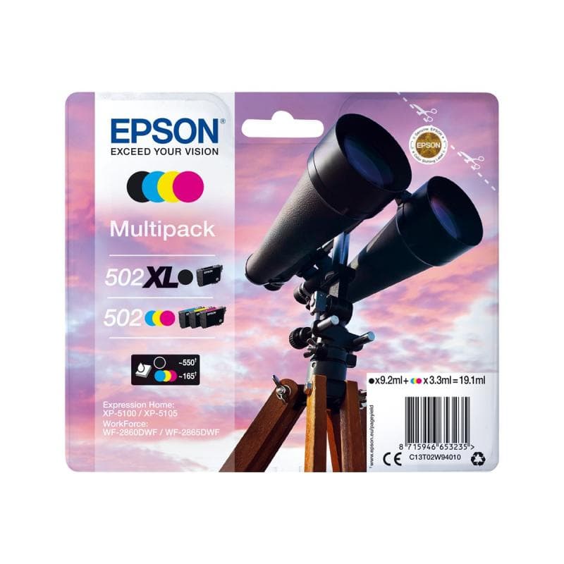 EPSON 502/502XL Multipack - 4er-Pack