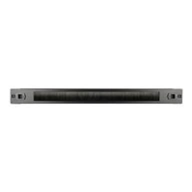 INTERTECH Inter-Tech 19″ Kabelführungsplatte mit Bürste, schwarz 1HE