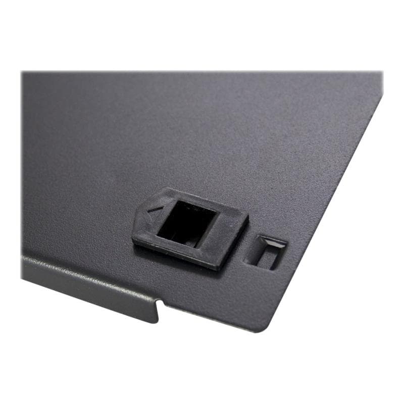 INTERTECH Inter-Tech 19″ Blindplatte, schwarz 3HE, geklippt