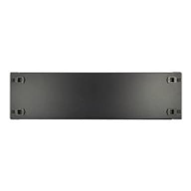 INTERTECH Inter-Tech 19″ Blindplatte, schwarz 3HE, geklippt