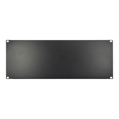 INTERTECH Inter-Tech 19″ Blindplatte, schwarz 4HE, geschraubt