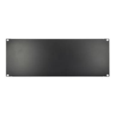 INTERTECH Inter-Tech 19″ Blindplatte, schwarz 4HE, geschraubt